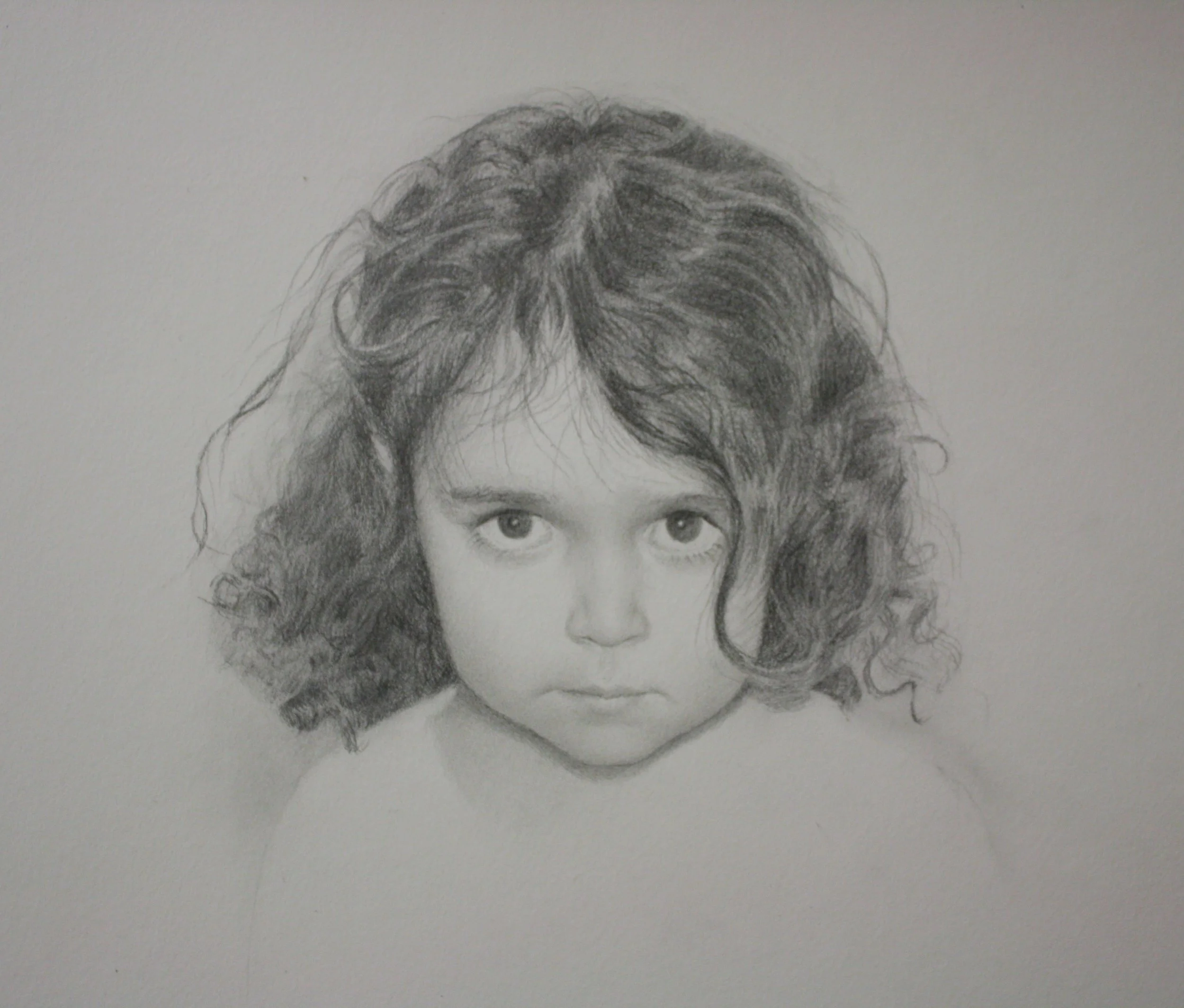 Christina in a Timeout 2011 | Graphite on paper, 8x8 inches