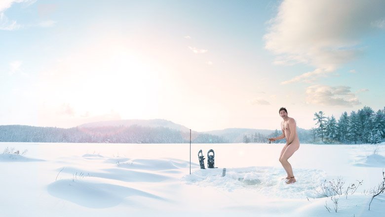 Naked Ice Fishing — Self-Portrait Promo #2, Quebec