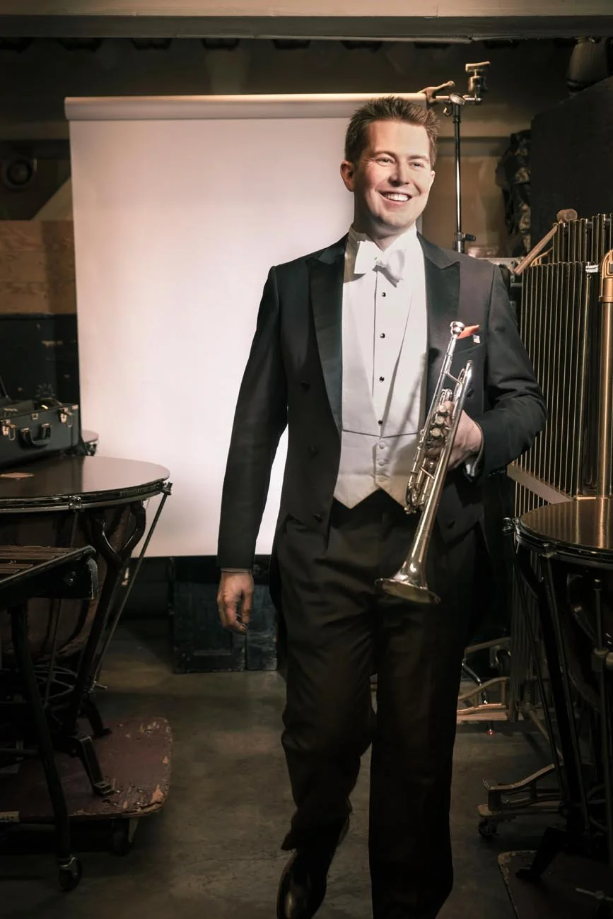 Backstage portrait SF Symphony musician before performance — editorial photographer Marc Olivier Le Blanc Part 2