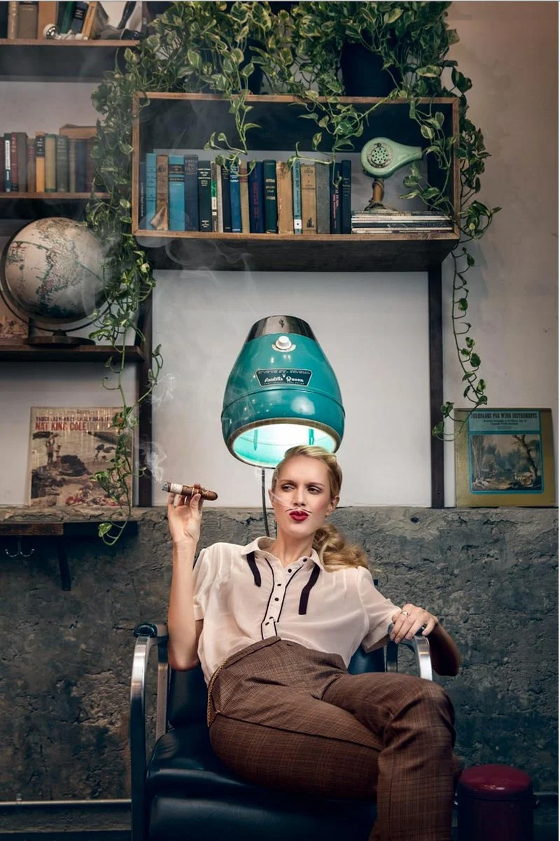 Lifestyle fashion portrait in Little Italy SF by Marc Olivier Le Blanc