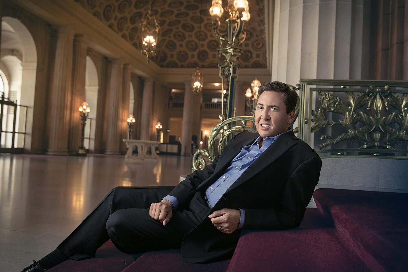 Editorial portrait of John Churchwell from the San Francisco Opera by photographer Marc Olivier Le Blanc