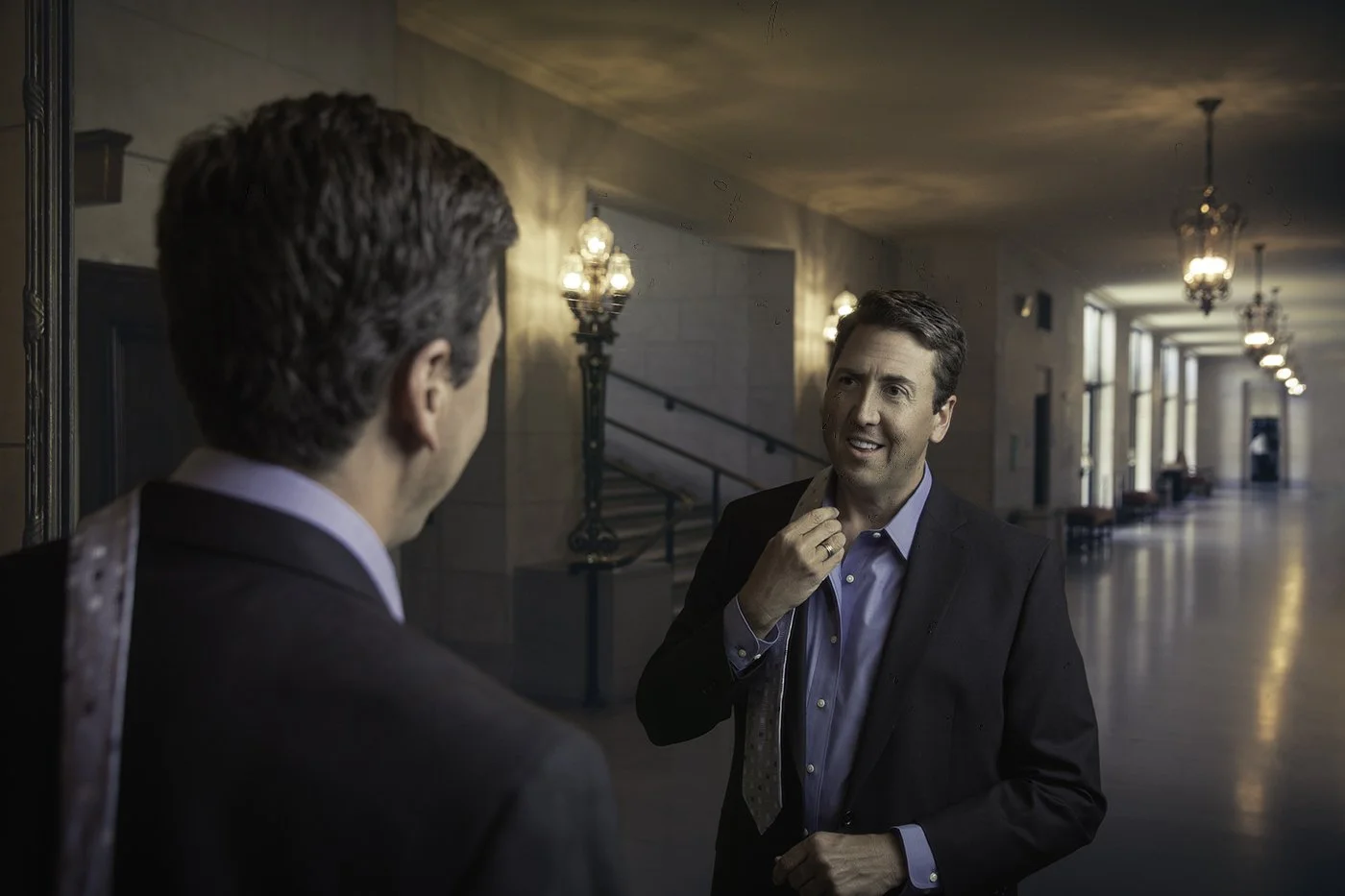 Environmental portrait at SF Opera War Memorial Opera House by Marc Olivier Le Blanc