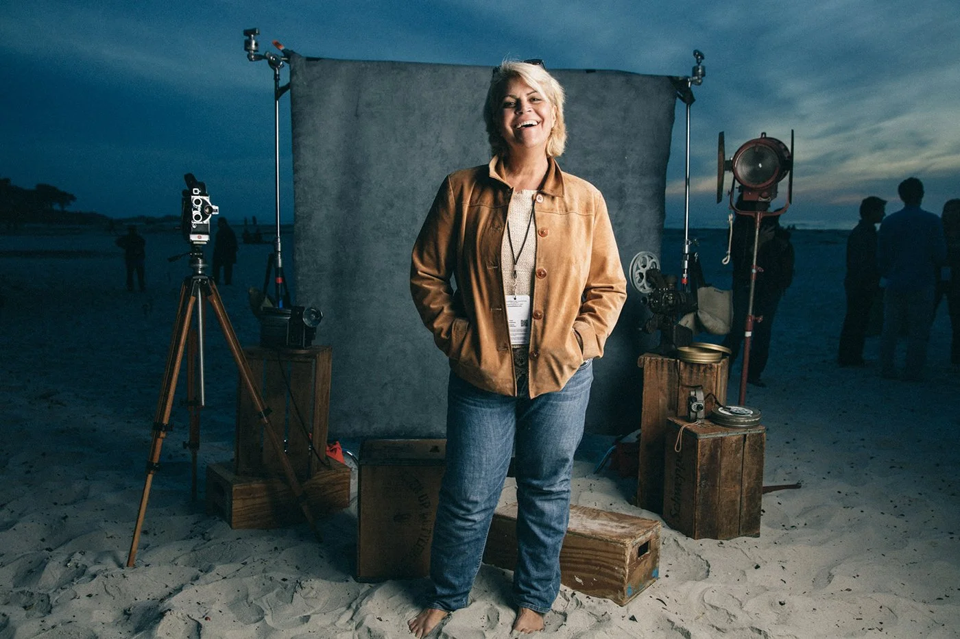 Portrait of a filmmaker at the Carmel International Film Festival, photographed by SF editorial photographer Marc Olivier Le Blanc