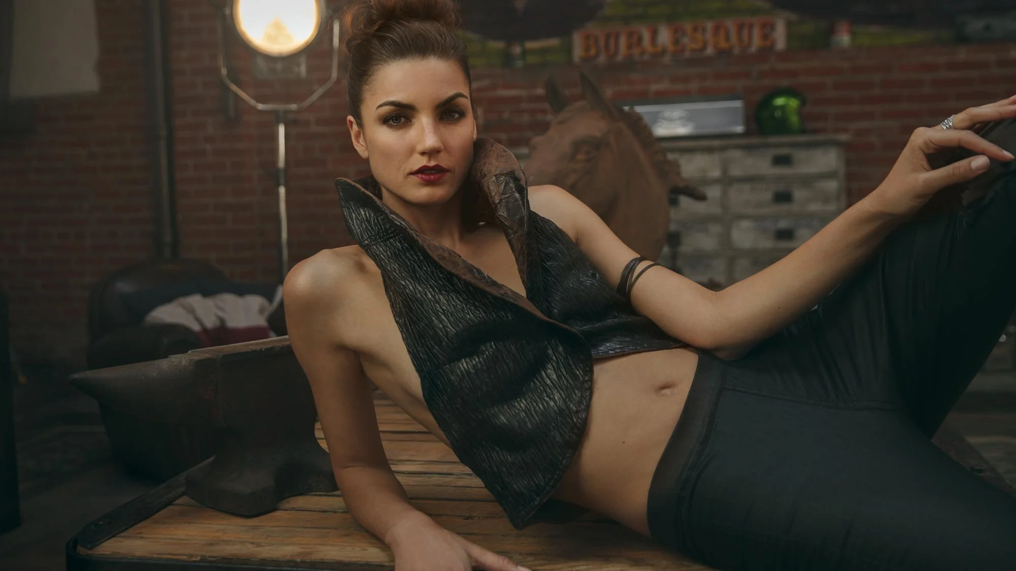 intage race car editorial portrait session, San Francisco commercial photographer shooting in LA