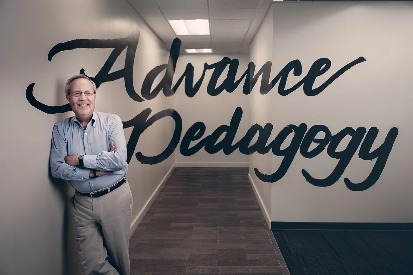 Portrait of Rick Levin CEO Coursera by SF editorial photographer Marc Olivier Le Blanc