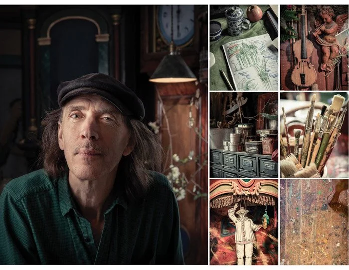 Editorial photographer San Francisco — maker portrait, wood metal glass workshop, environmental photography Bay Area