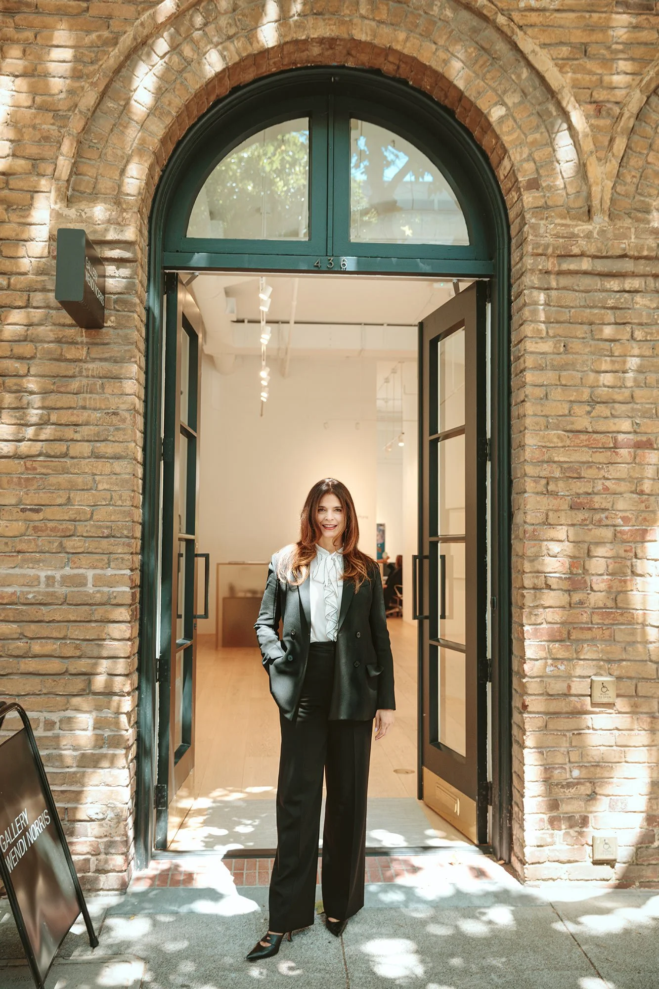 Editorial portrait of a San Francisco gallerist by portrait photographer Marc Olivier Le Blanc