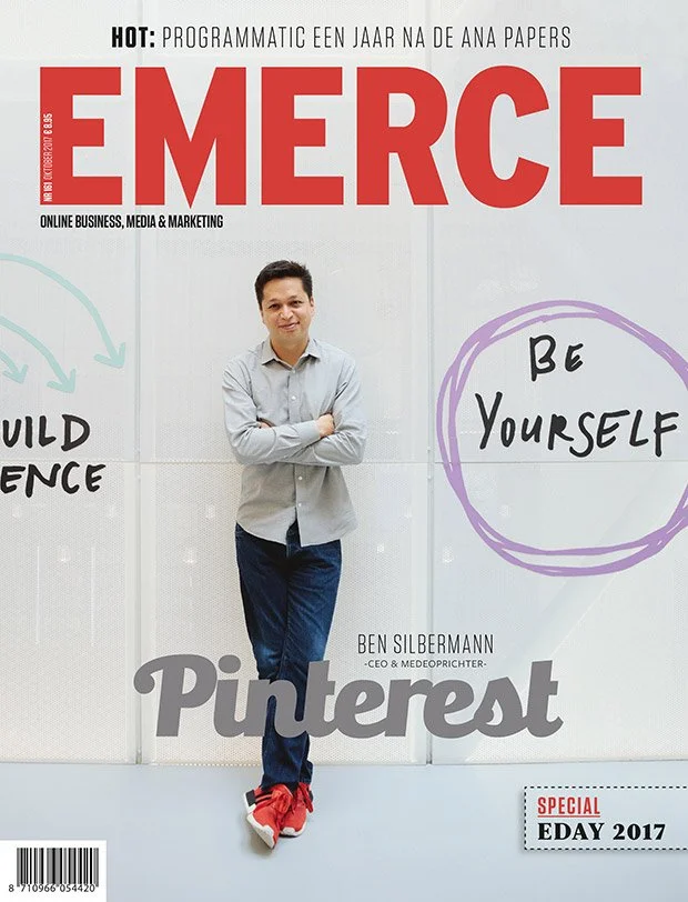 Magazine cover portrait of Ben Silbermann, Pinterest CEO, by San Francisco editorial photographer Marc Olivier Le Blanc.