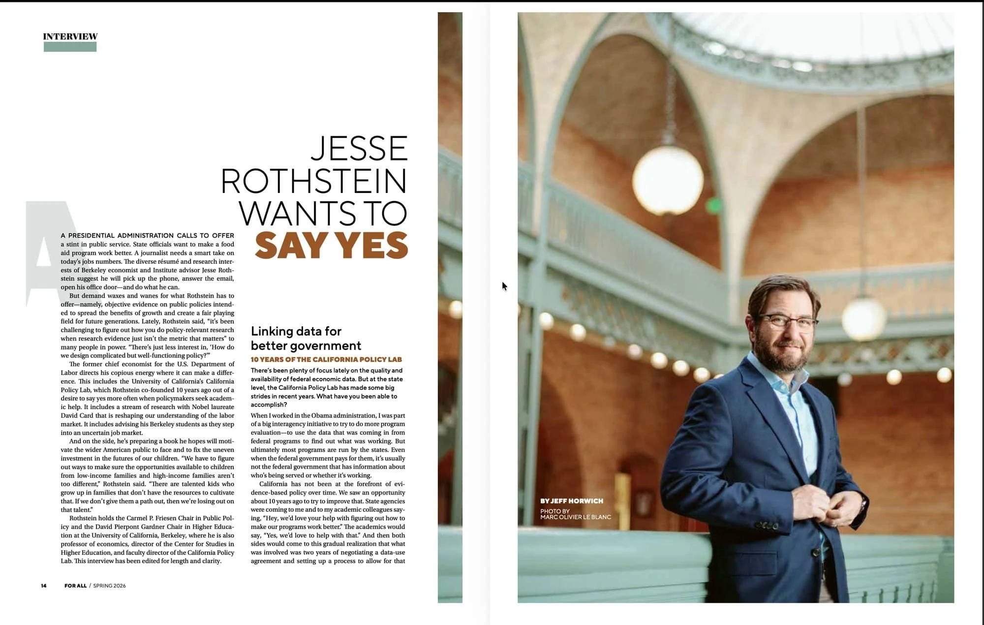Economist Jesse Rothstein — professional photographer San Francisco, Marc Olivier Le Blanc