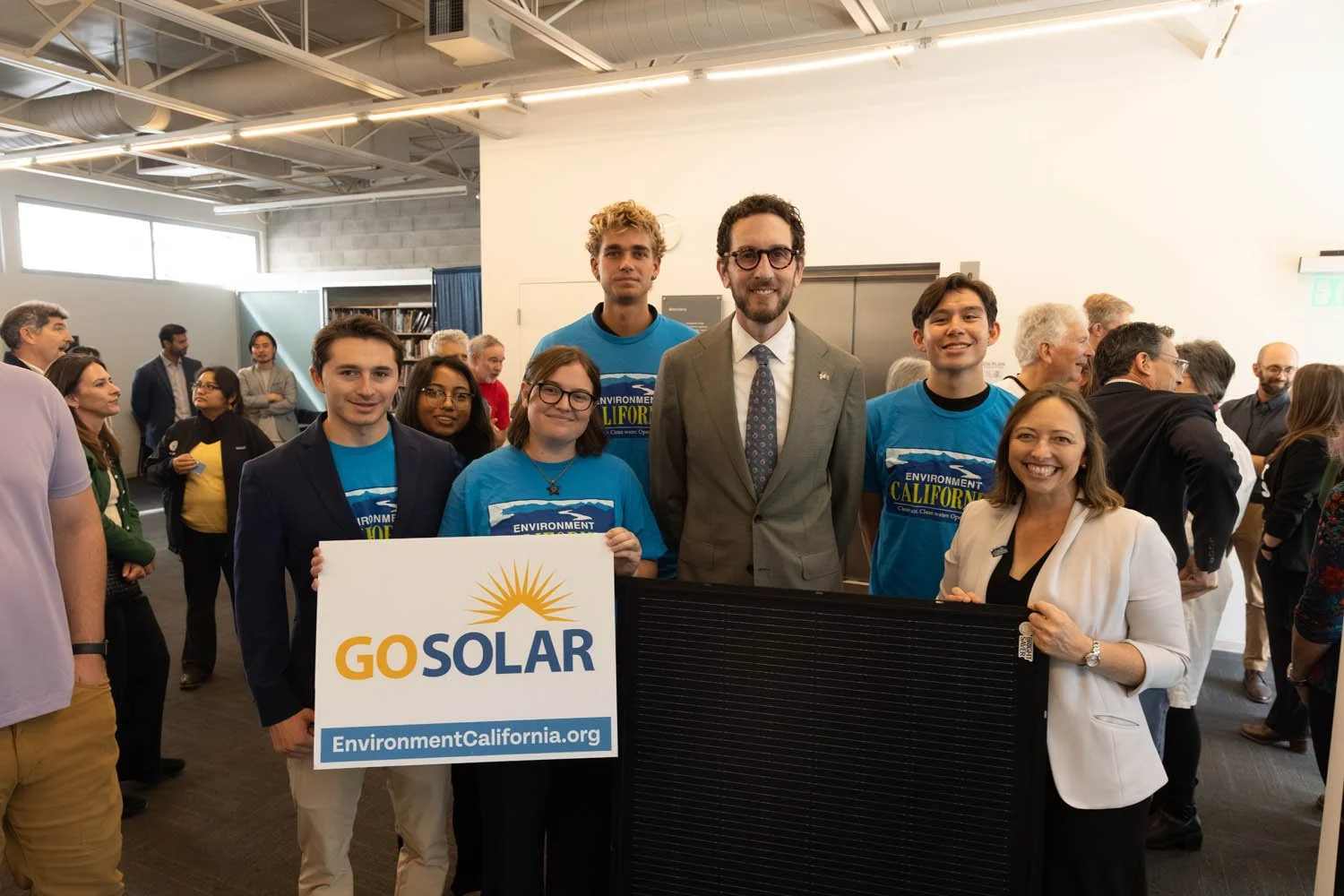 Senator Scott Wiener with Environment California advocates - professional photographer Marc Olivier Le Blanc, San Francisco