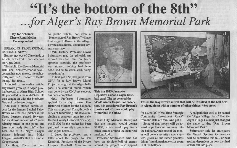 Joe Schriner describes the work that David Strittmatter went through to obtain funding for Ray Brown Memorial Park, 5 September 2024.