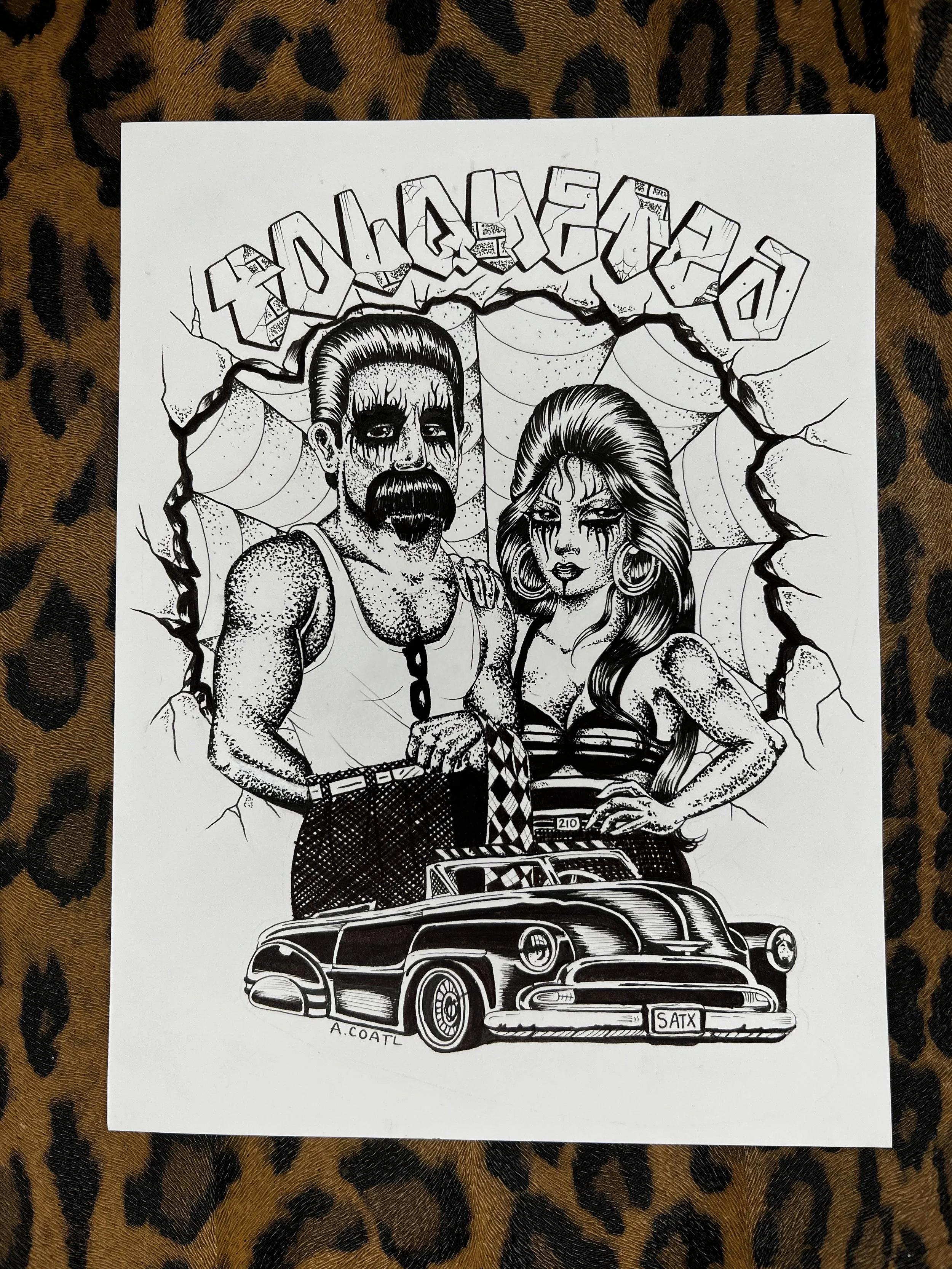 T-Shirt and Flyer Design for Yolquetza West Coast Tour