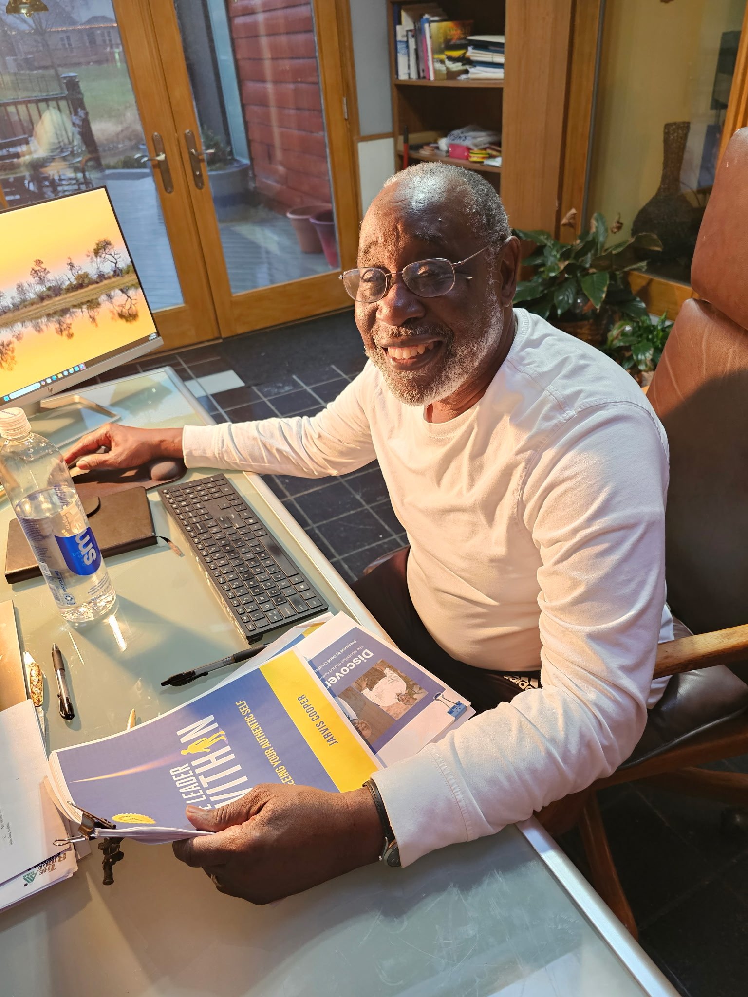 2025 "The Leader Within" book planning its great escape.