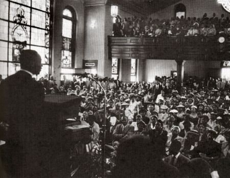 1968 The Mason Temple in Memphis, TN, where I saw Martin Luther King Jr.'s final speech. My parents and I are somewhere in the upper balcony. I still had my school clothes on.