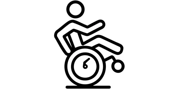 Icon of a person in a wheelchair.