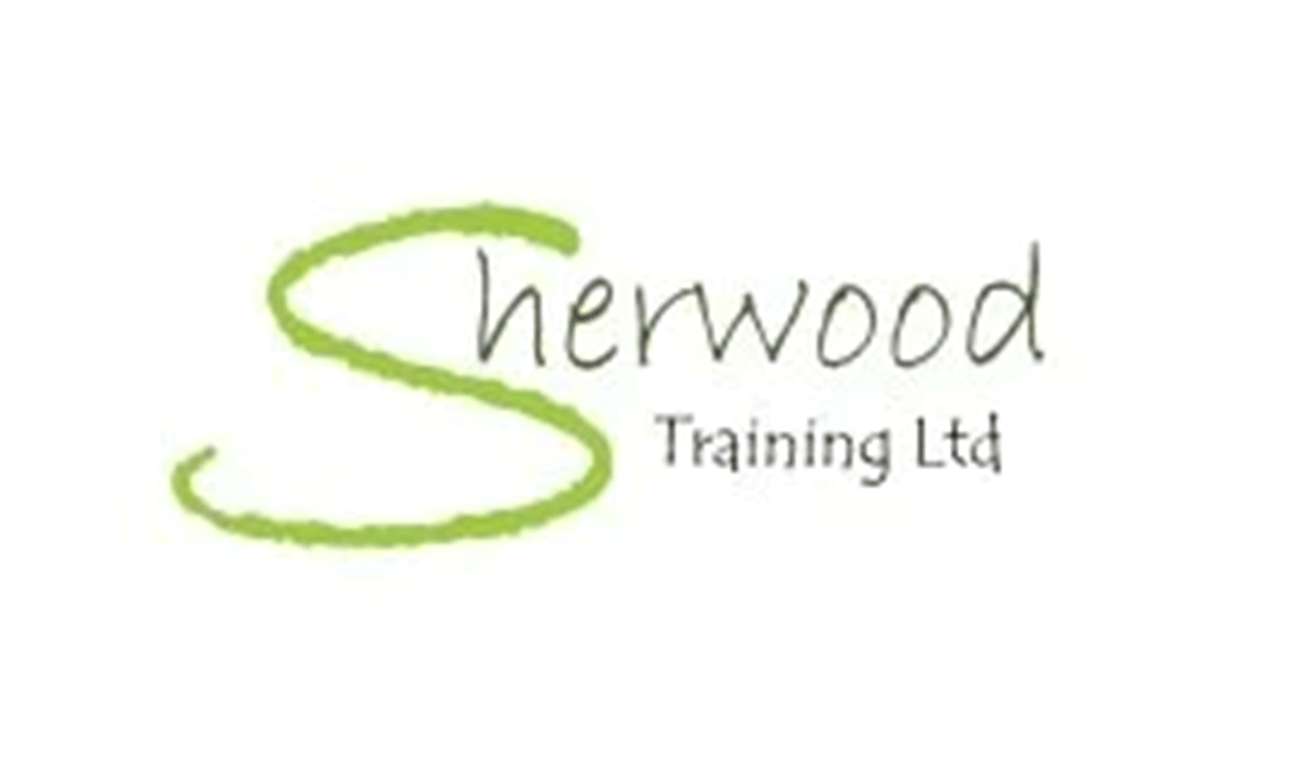 Logo for Sherwood Training Ltd with a stylized green 'S' and the company name in black and gray text.