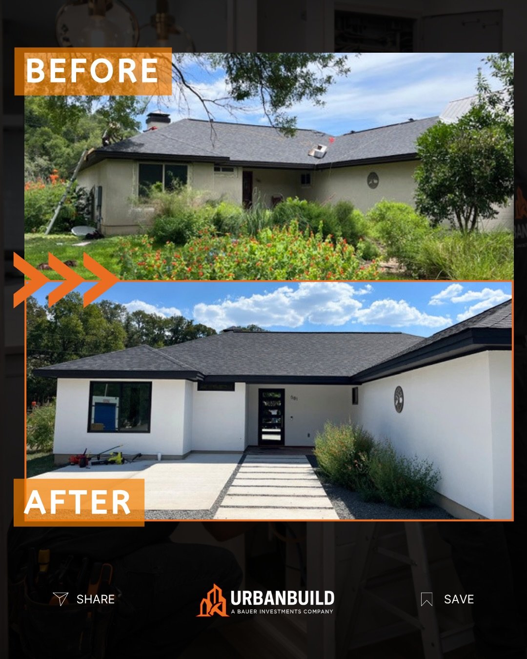 ✨ From dated to designer-level curb appeal.

This remodel completely transformed the look and feel of this home with:
✔️ Modern exterior finishes
✔️ Clean architectural lines
✔️ Updated entryway + landscaping
✔️ A fresh, timeless look that instantly 
