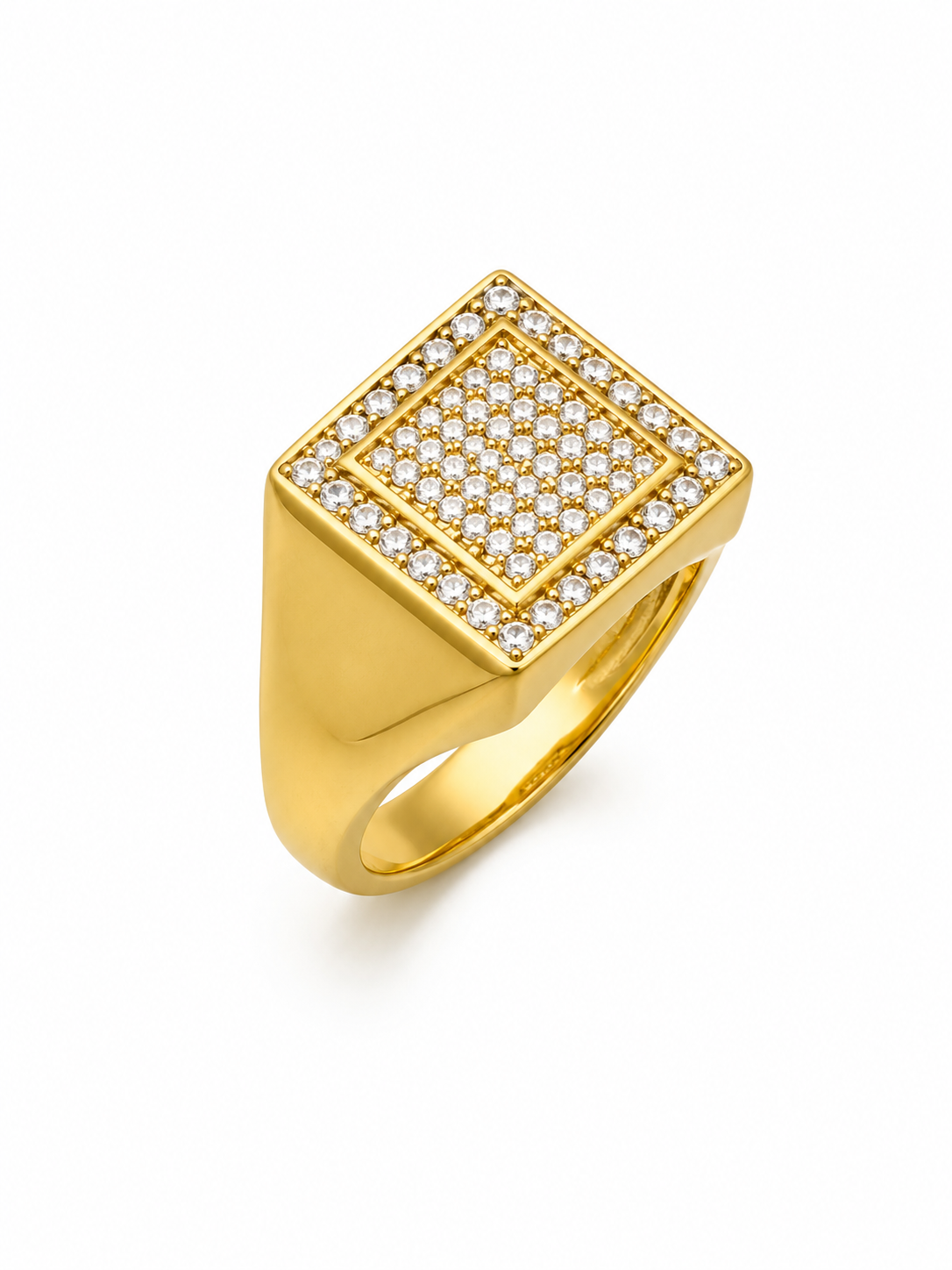 10k Square Man Ring
