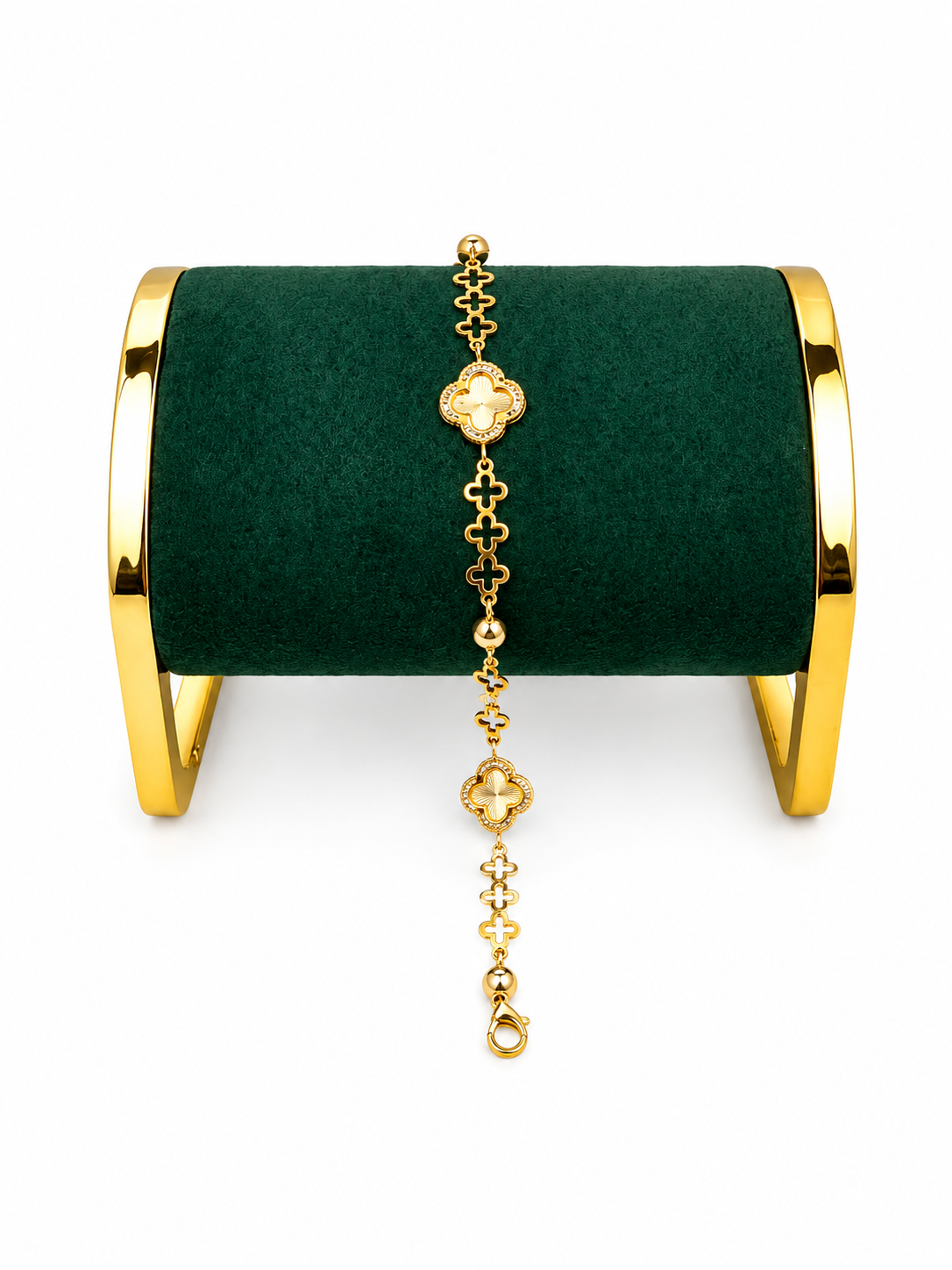 10k Clover Bracelet