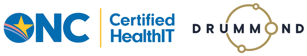NC Certified HealthIT logo next to Drummond logo