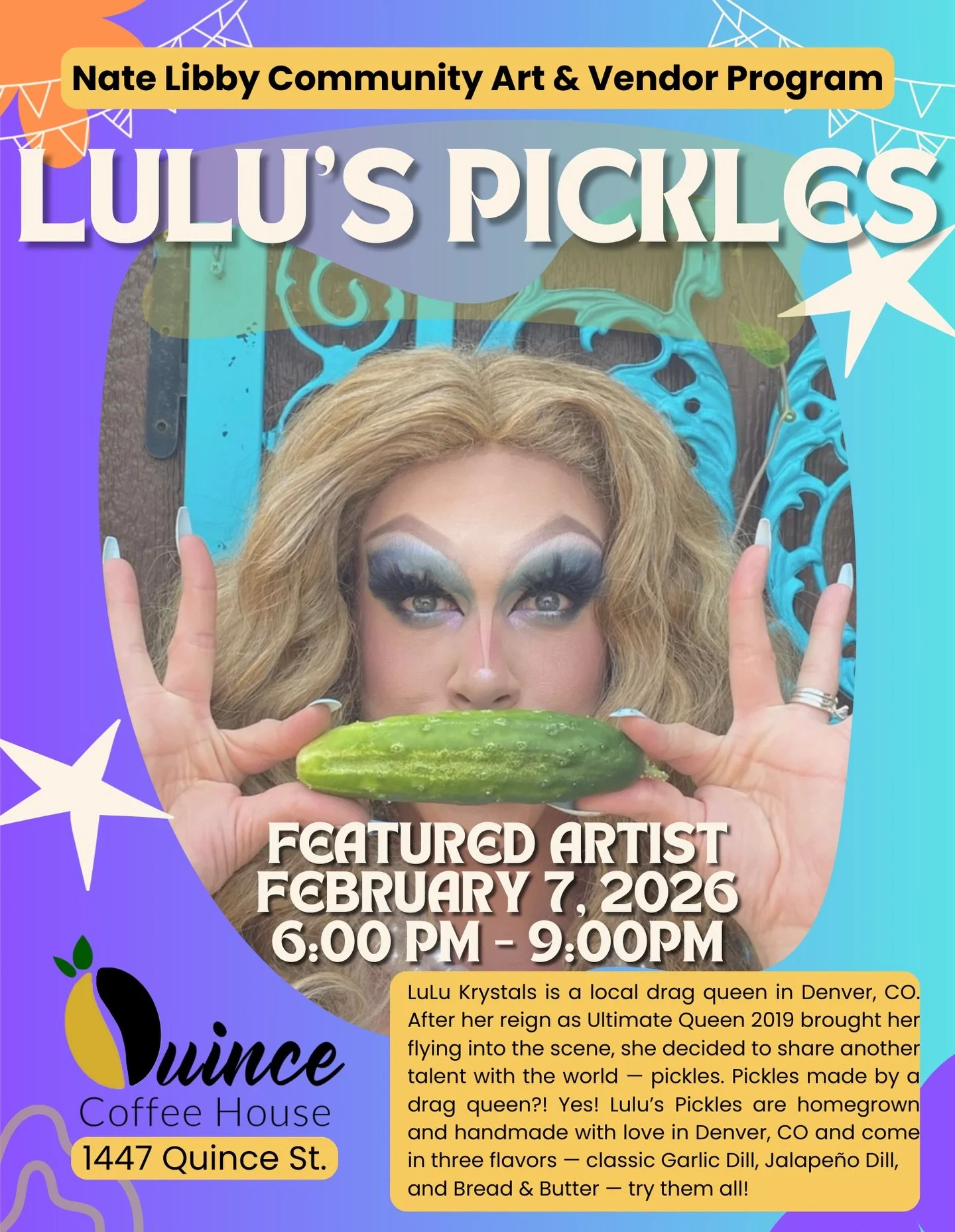 Artists are in the House! 🎨 Please give an enormous welcome to the Spring rotation of creatives for the Nate Libby Community Art &amp; Vendor Program. Over 20 of Colorados finest and we are so very lucky to host them here at @quincecoffeehouse 🏡

M