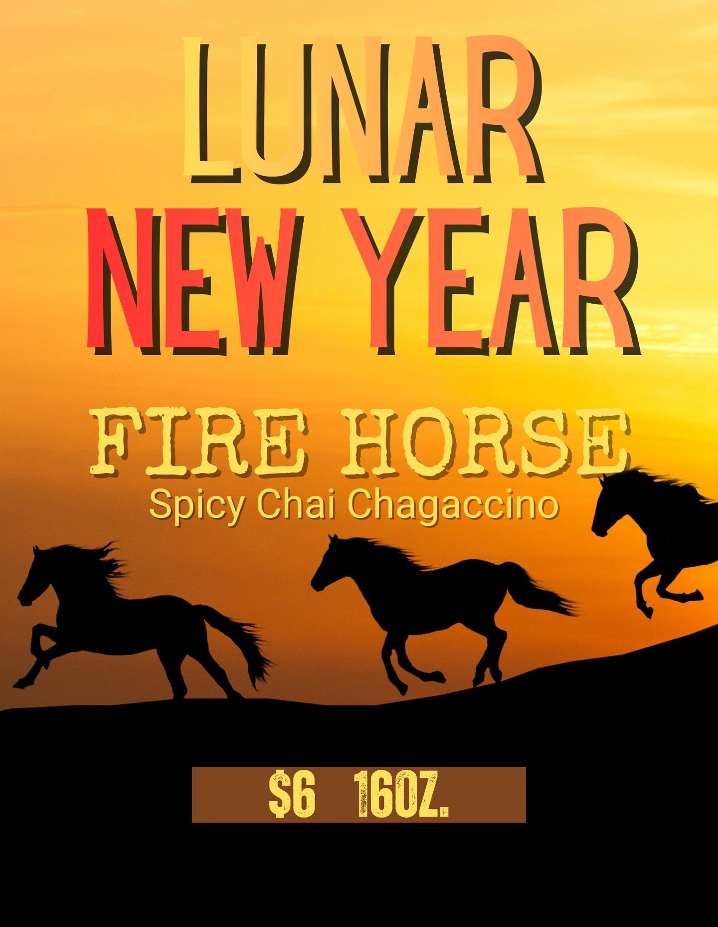 YEAR OF THE FIRE HORSE 🔥🐎
High energy. Rapid transformation. Moving with purpose. The burning down and trampling of systems that were created to harm ❌👮🏻&zwj;♂️🧊 

We created this drink with the beauty of natures offerings - chaga mushroom 🍄&zw