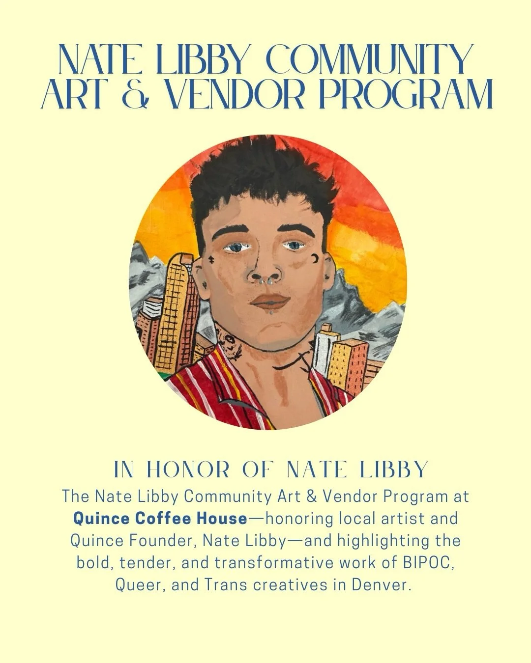 📣Calling all Artists &amp; Creatives!📣 
NOW ACCEPTING APPLICATIONS FOR SPRING 2026*

The Nate Libby Community Art &amp; Vendor Program at Quince Coffee House is now accepting applications for our Spring Artist &amp; Vendor lineup! Our Fall 2025 gro