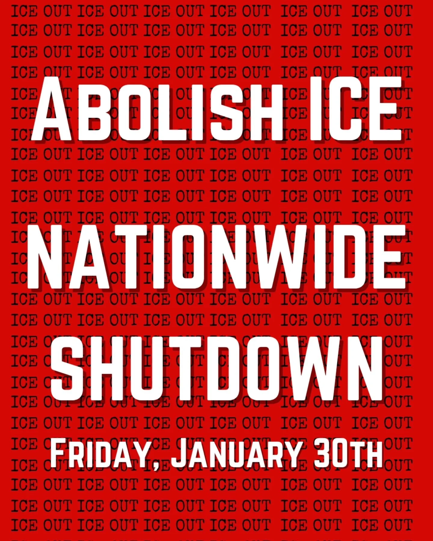 Like many of you, we continue to feel helpless and alone while witnessing the horrors of this administration. This Friday, we will be joining Americans nationwide to strike in solidarity with Minnesota and call for the abolishing of ICE. While we wil