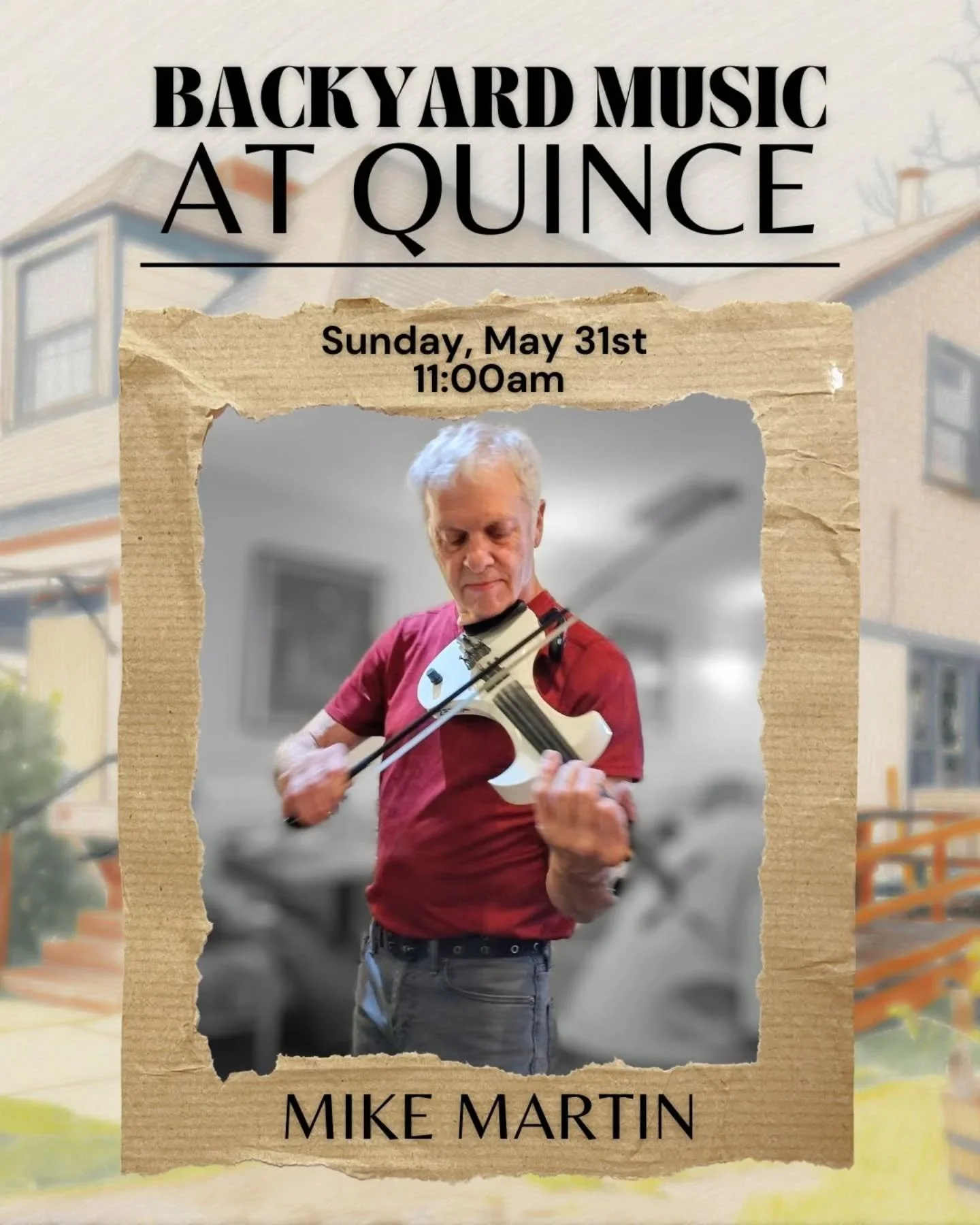 Our Backyard Music sessions are back! Join Mike Martin this Sunday at 11am for a beautiful jam session and some of your favorite coffee drinks. We would love to see you! 🎶☕