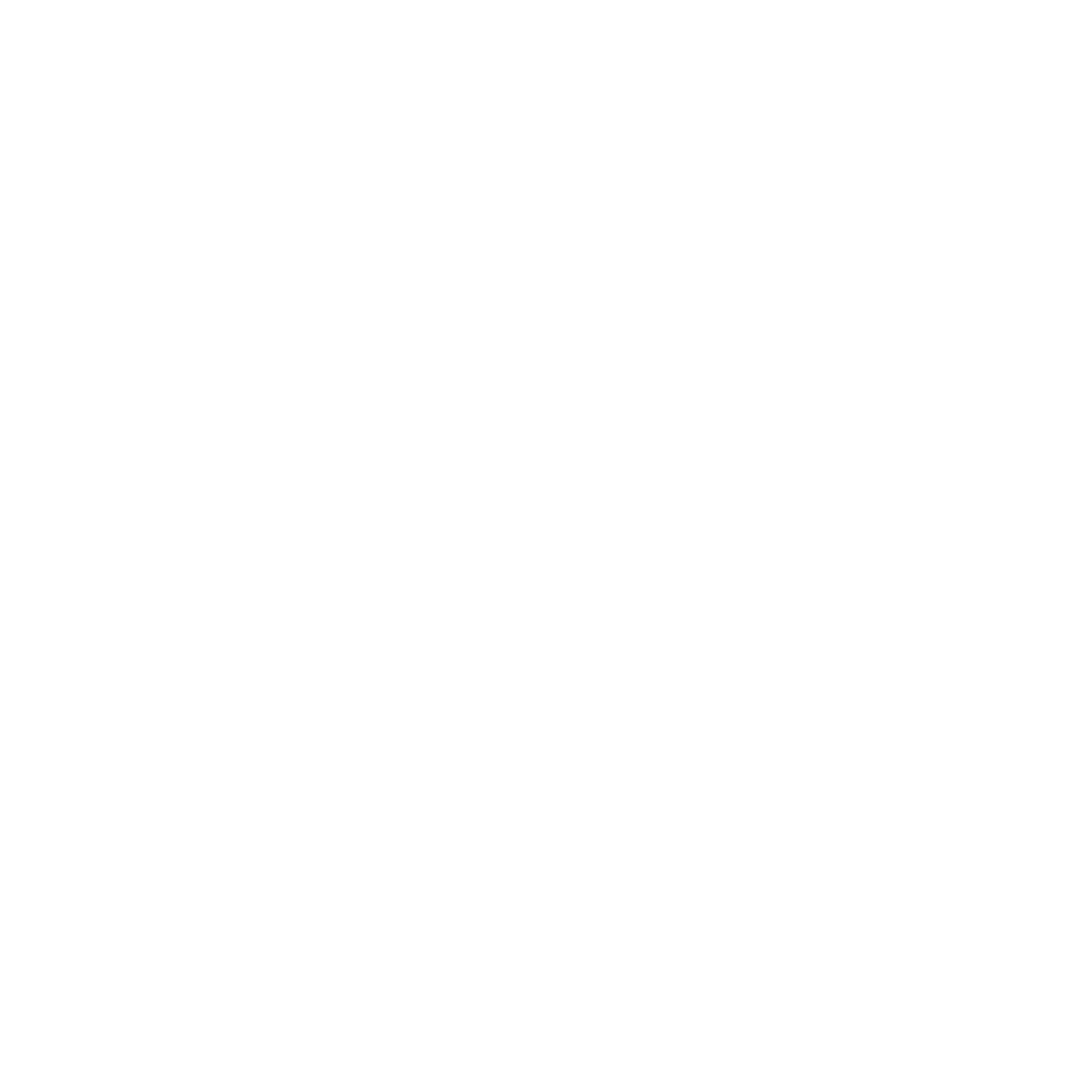 Outline of a white pencil icon on a black background.