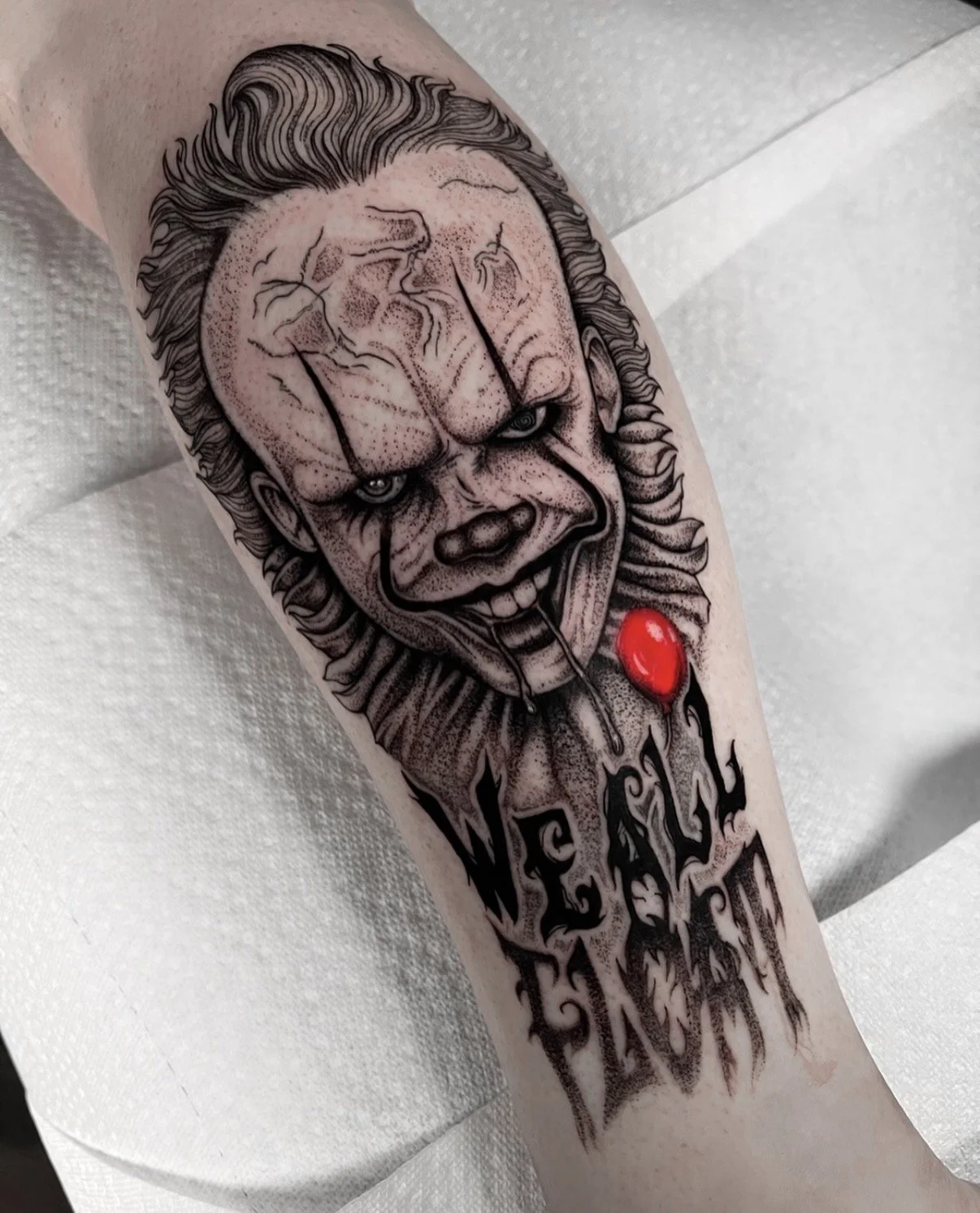 Pennywise the Clown IT Stephen King tattoo