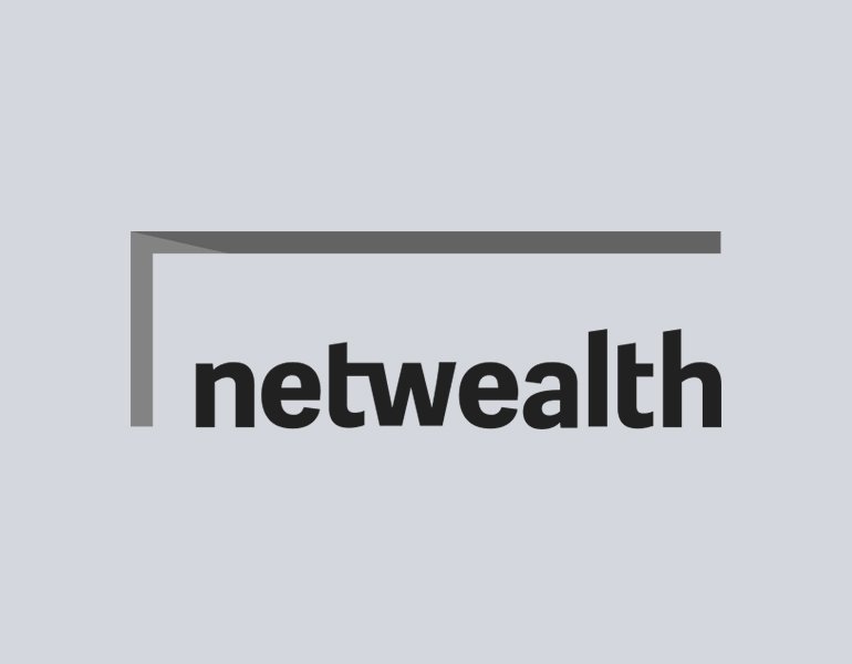 Kate Dillon client logo 'netwealth' on a light gray background