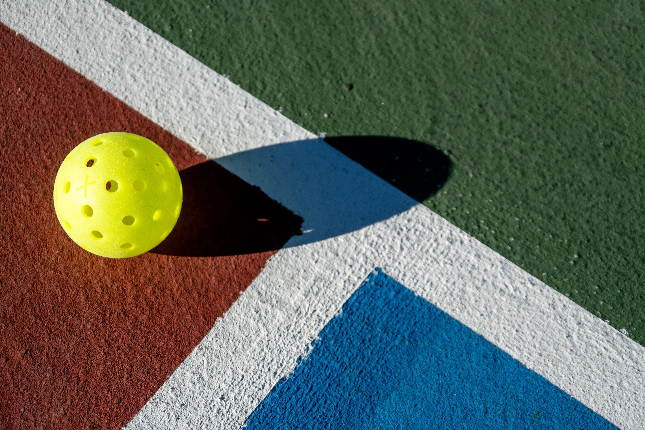 Pickleball on court