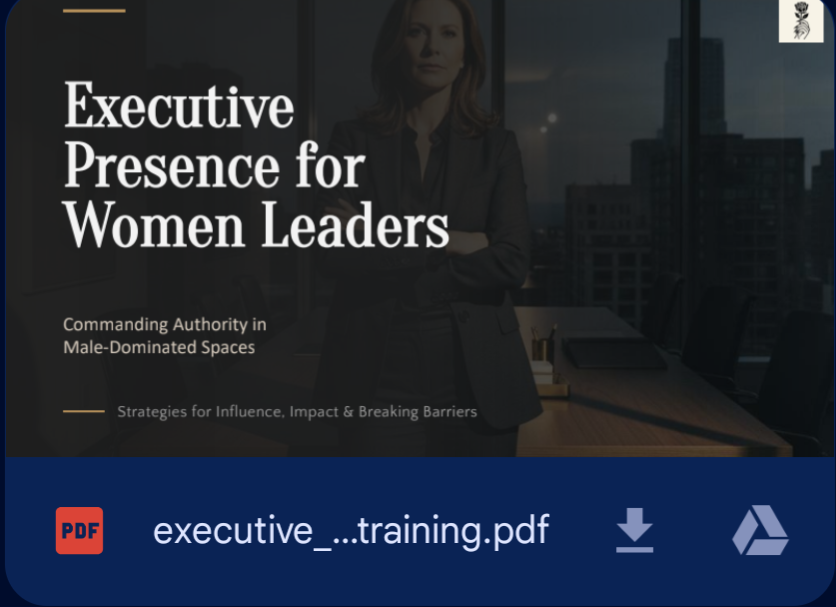 Firen Executive Presence Training - PDF