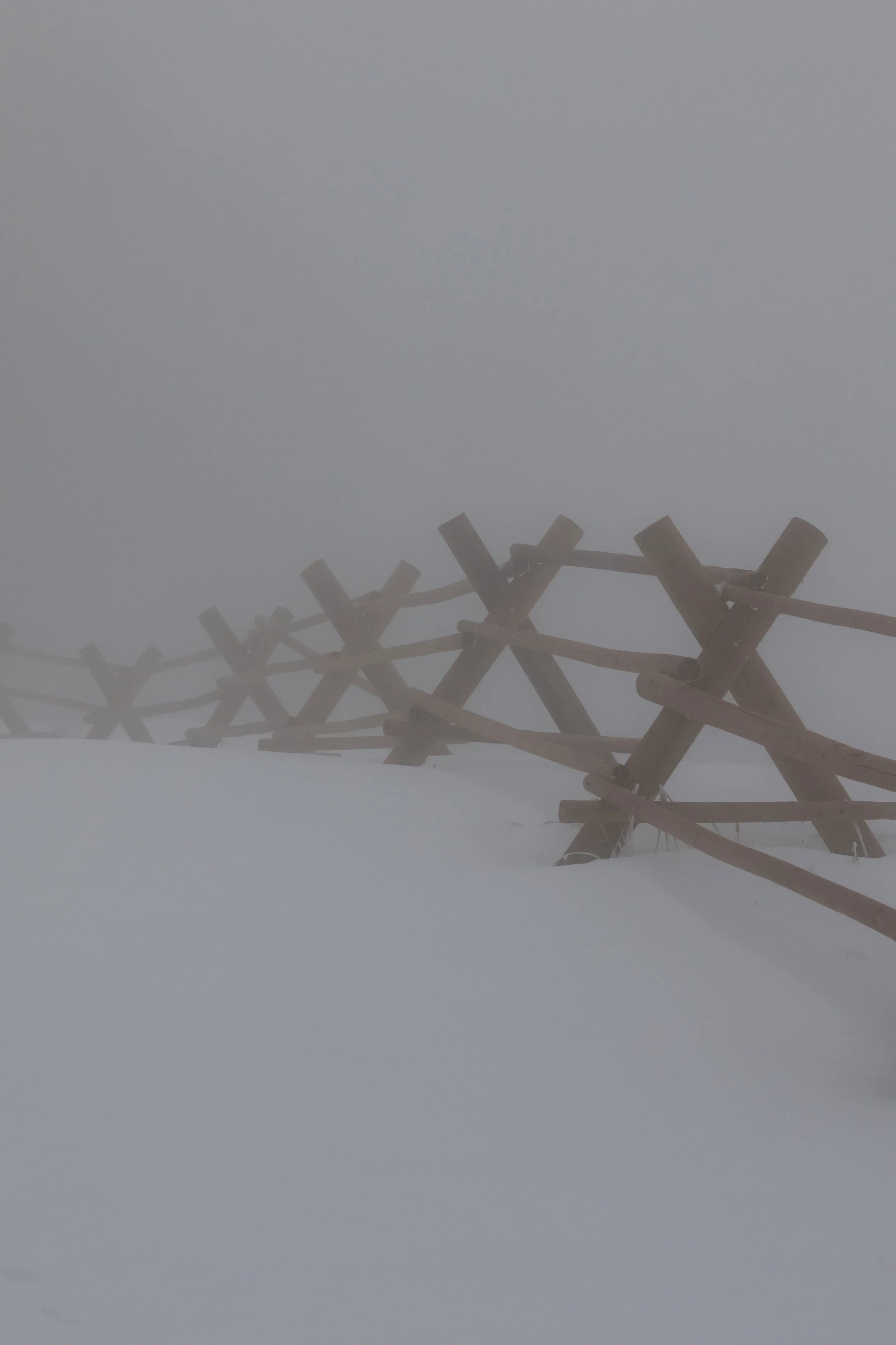 Fence Fading into Fog