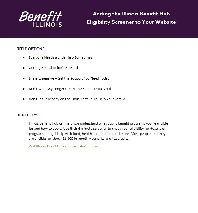 Newsletter & Web Content - Text