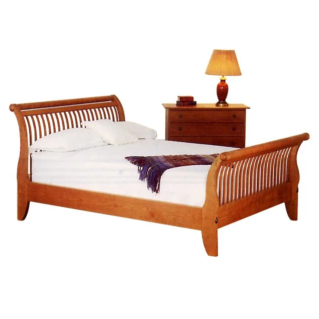 Spindle Sleigh Bed