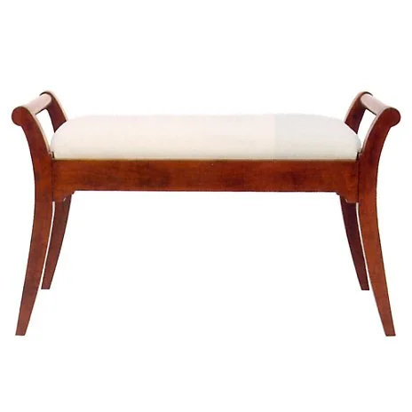 Cushion Bench in Medium Dark Cherry