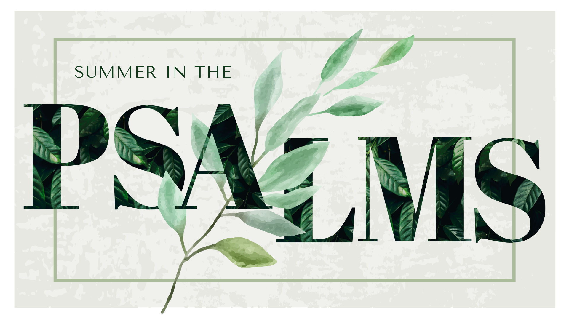 Summer in the Psalm: Psalm 46 | Week 5