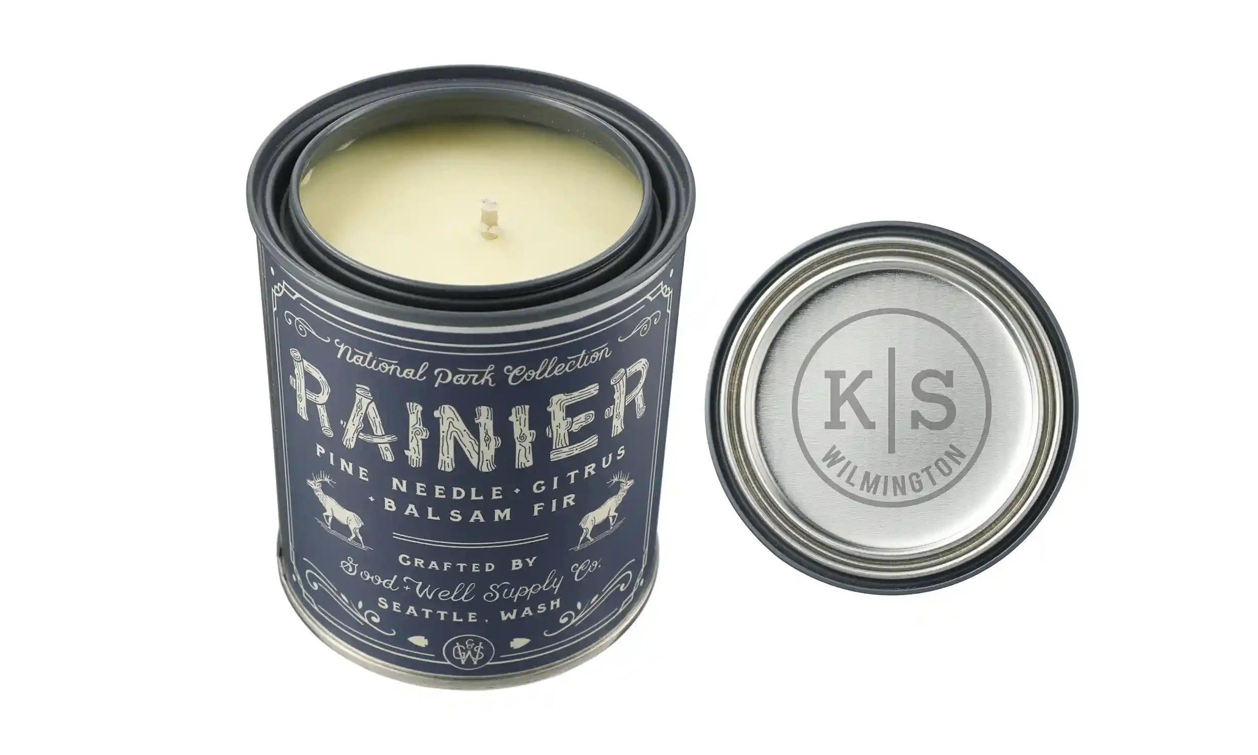 Rainier National Park Candel 14 oz • 4.00"H x 3.60"W x 3.60"D • $42.20+ (6 pieces minimum)