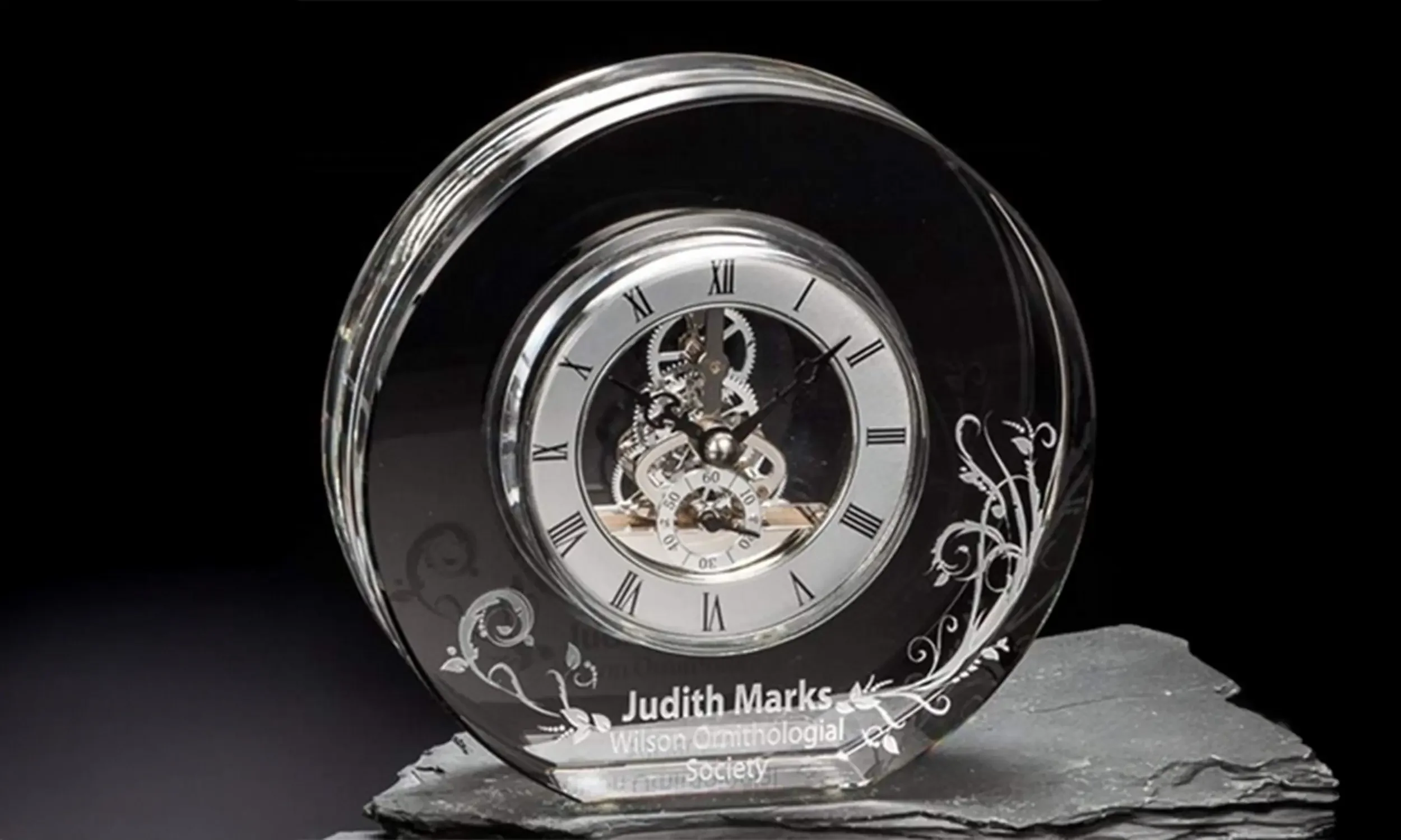 New York Clock-Silver • Size: 6" x 6" x 1.5" • $315