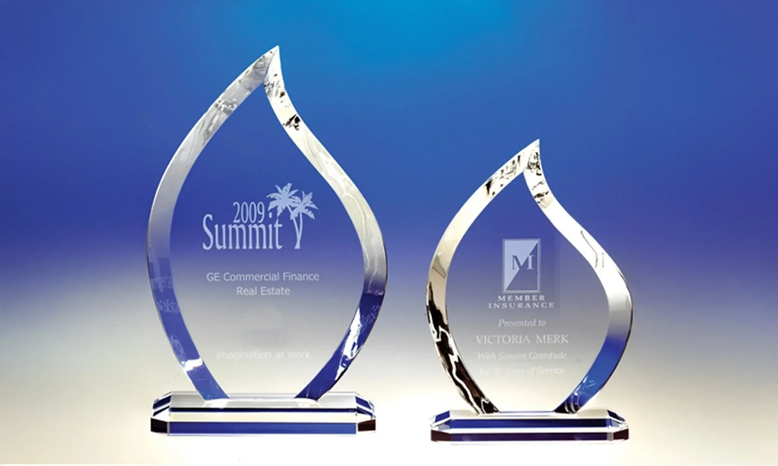 Flame Award • 2 sizes: 7” & 9” • $148–$185