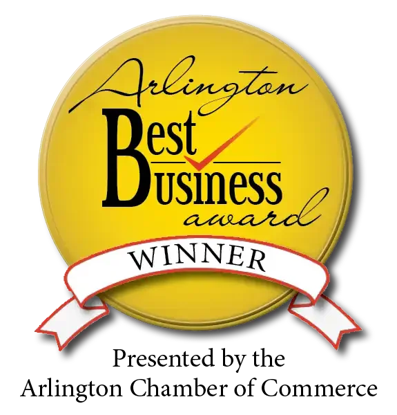 2026 Best Retail Business Award Winner from Arlington Chamber of Commerce