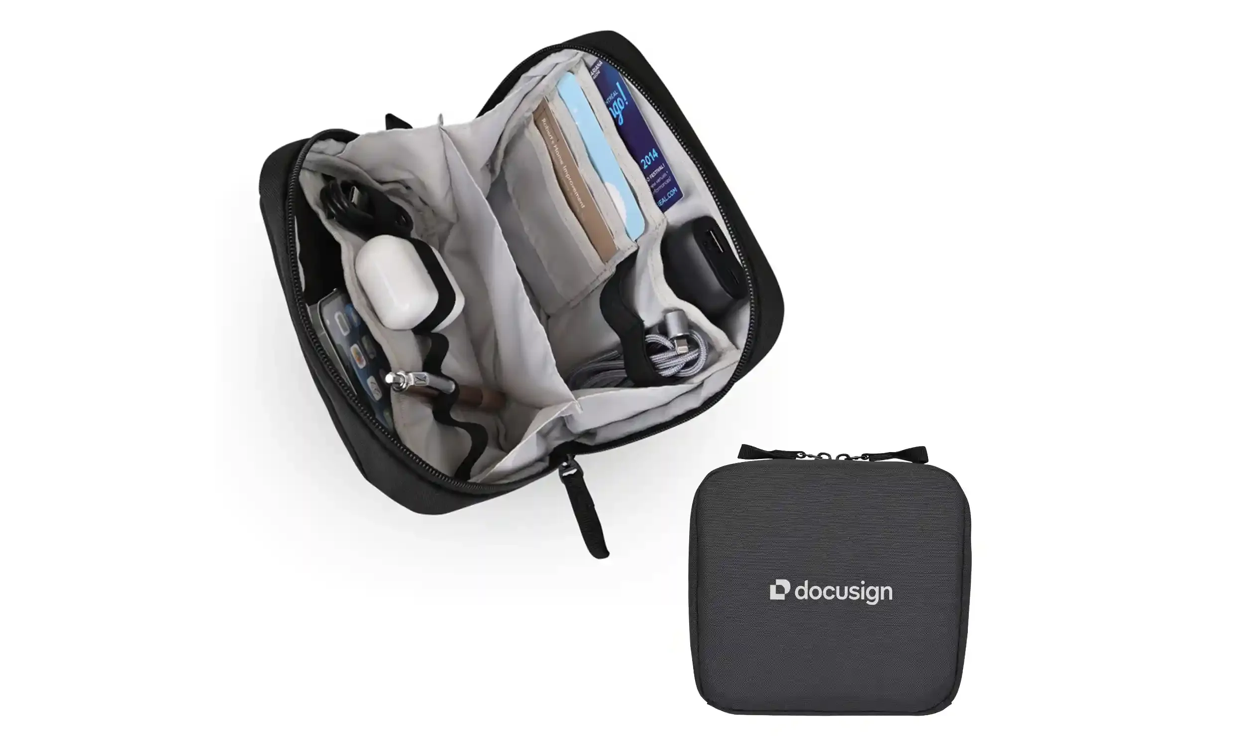 Transit Tech Organizer • Size: 6.75"L x 6.25"H x 2"W • $20.82+ (30 pieces minimum)