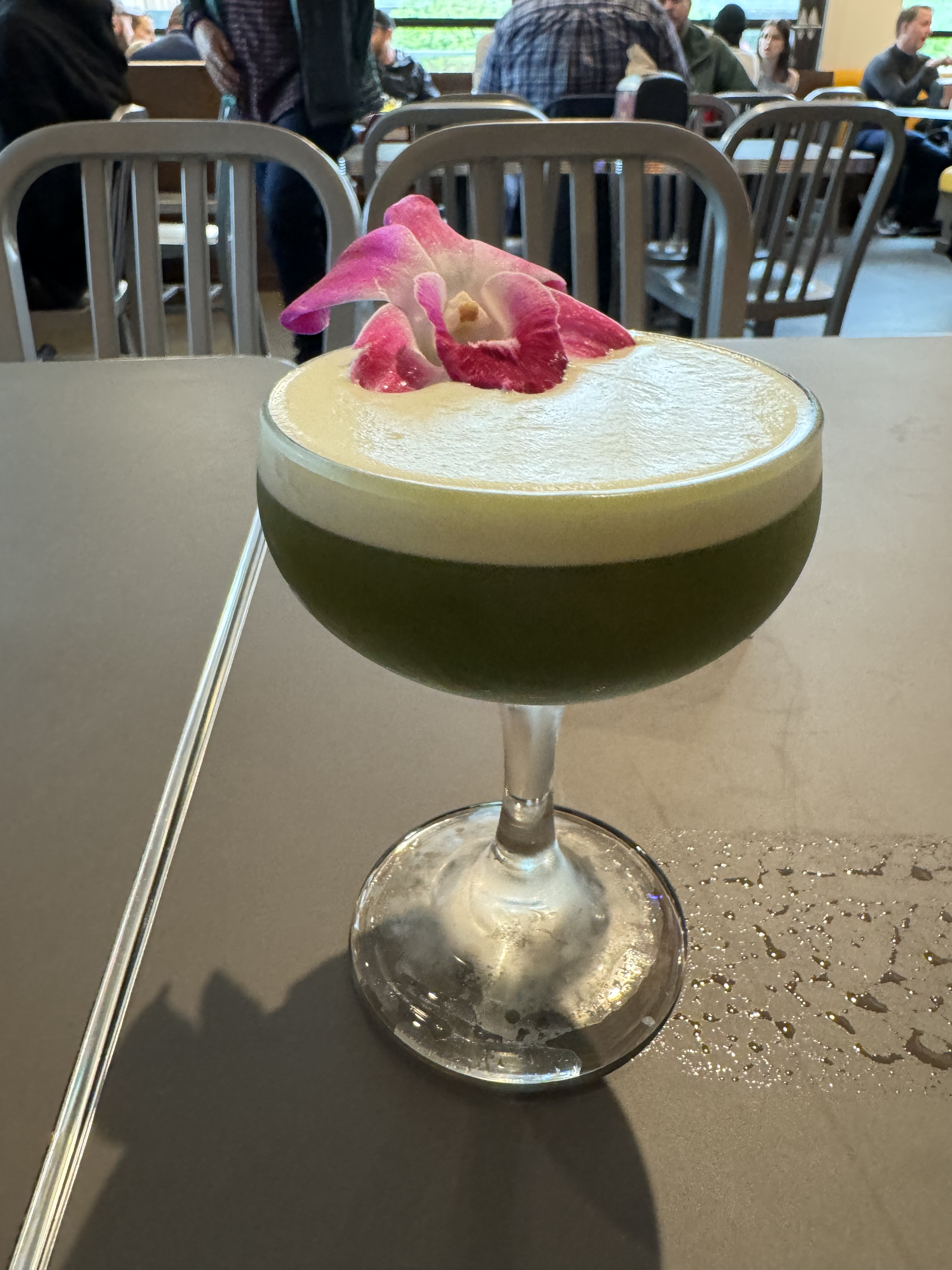 Breakfast Matcha Cocktail - Fried Egg I'm in Love