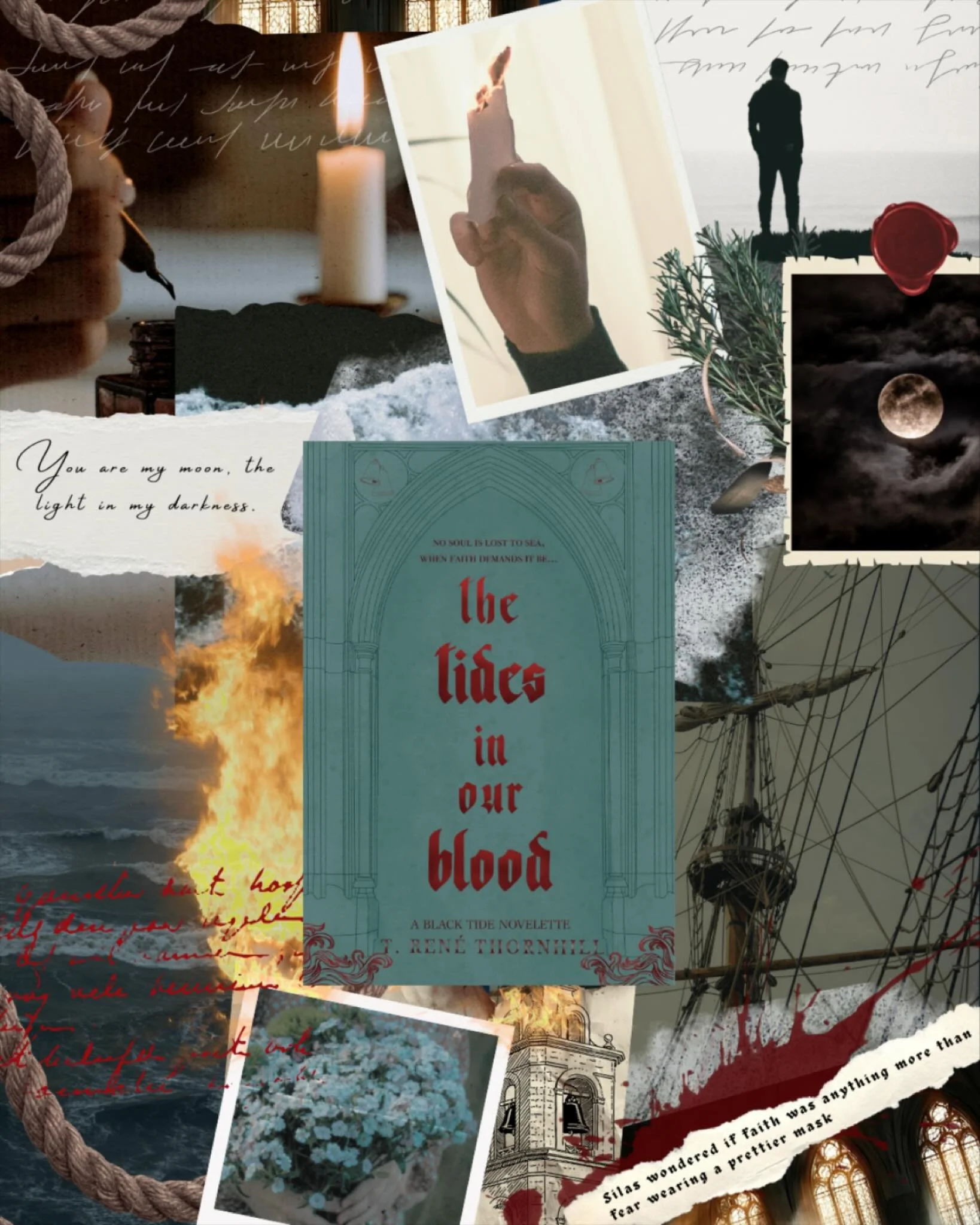 Each summer, Silvamare surrenders its own to the sea. 🩸
When doubt takes root in Prince Silas Blackwater&rsquo;s heart, his unsent letters turn into confessions of faith, fear, and tragic love. Danger is circling&mdash;and the Tide waits for no one.