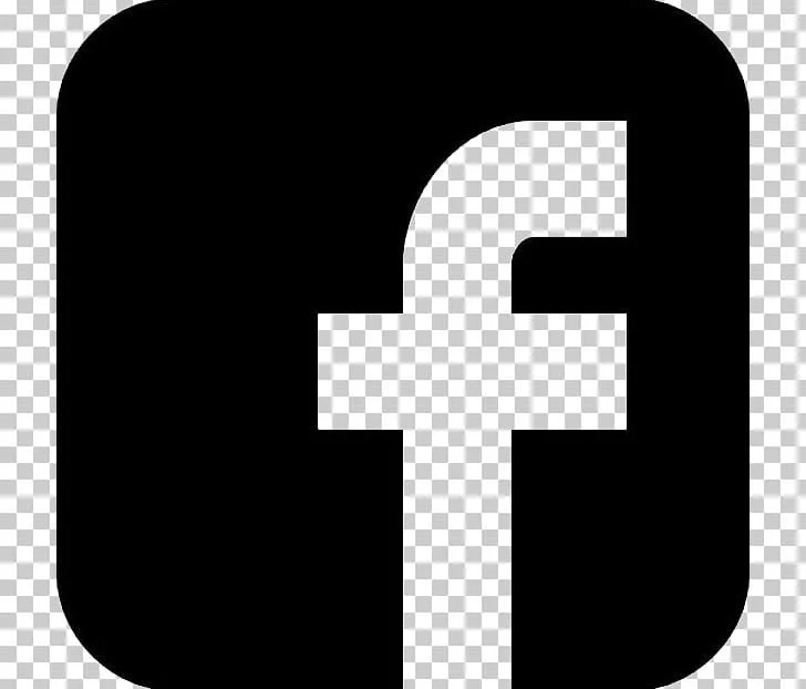 Facebook logo with a black rounded square background and a white lowercase 'f' in the center.