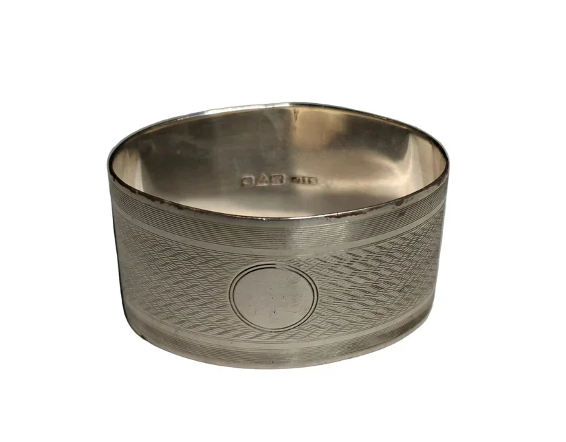 Antique Silver STOKES & IRELAND Napkin Ring