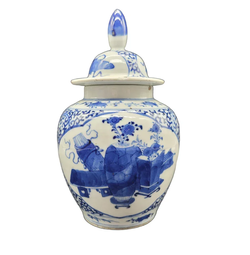 Chinese 18th / 19th Century Ginger Jar & Lid Signed