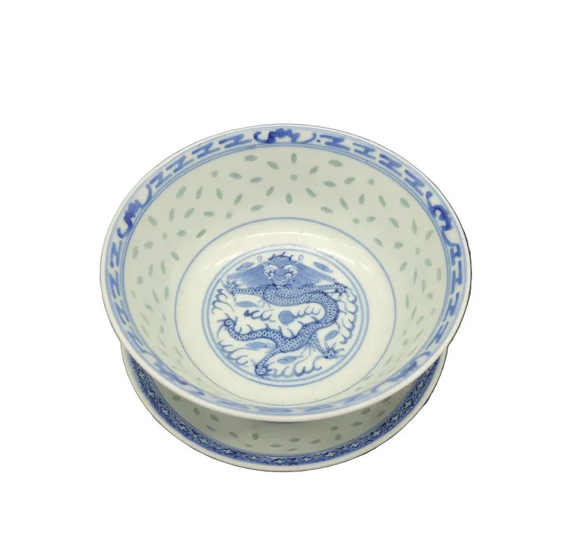 Collectible Chinese bowl and saucer set dates to the Republic period